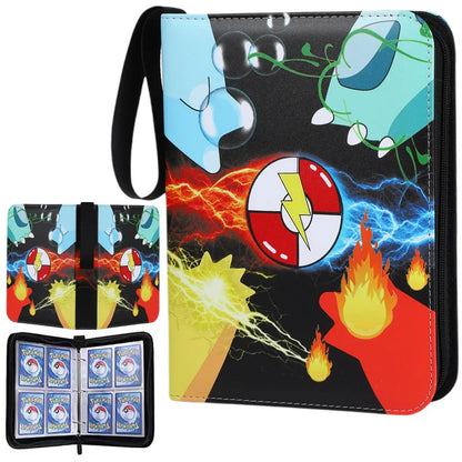 NEW Pokémon Card Album — 400pcs Binder Zipper PU Leather Storage Book for Anime Card Game Collection