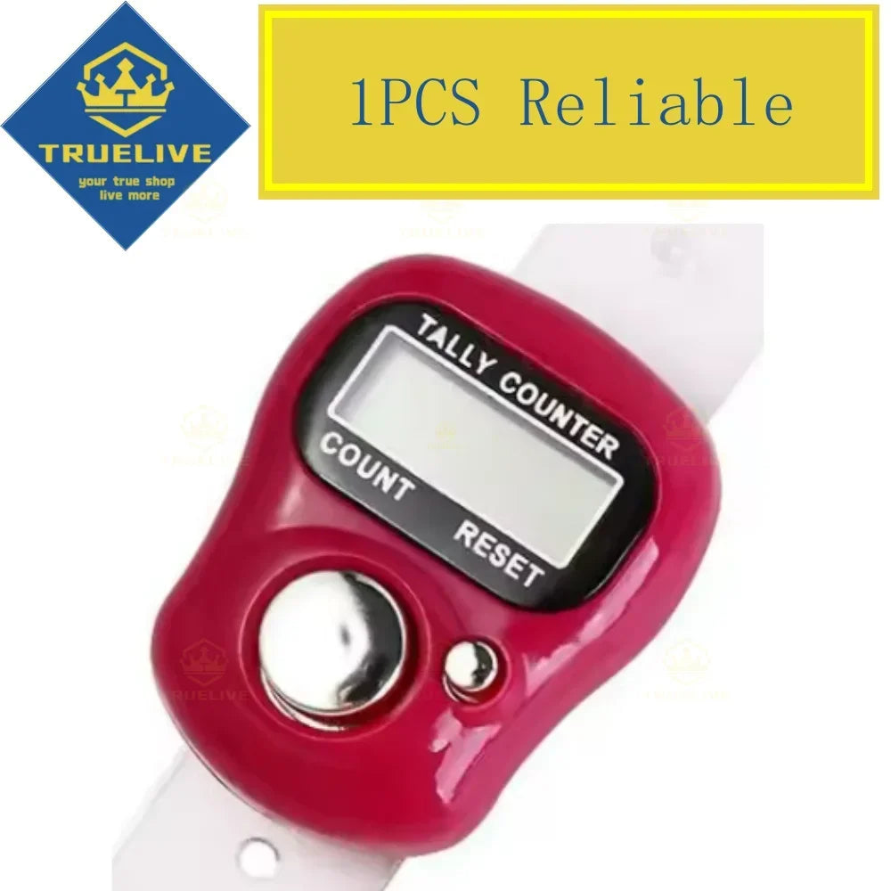 1/3/5PCS Mini Digital Finger Counter – Electronic Tally Clicker Ring for Knitting, Rows, Stroke & More