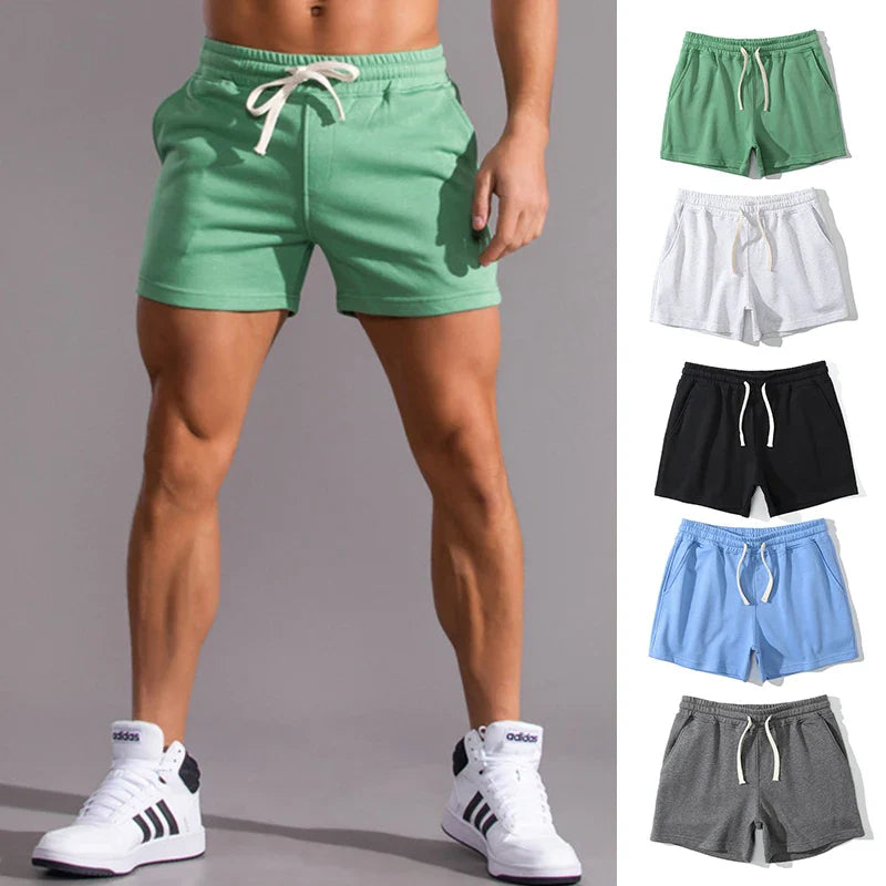 Men's Summer Cotton Shorts – Breathable Casual Beach & Sports Fitness Bermudas