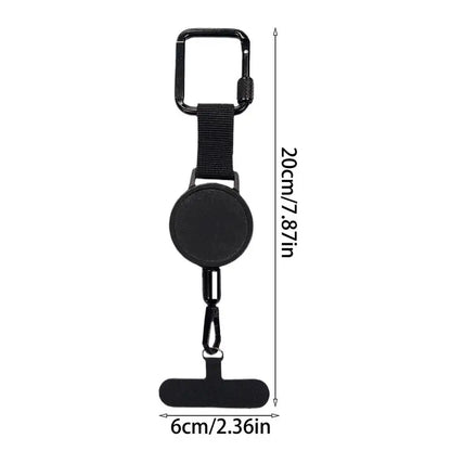 Retractable Anti-Theft Phone Holder — Cellphone Lanyard Strap with Belt Clip, Smartphone Safety Tether for Travel