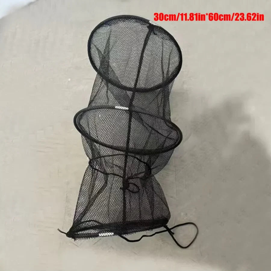 Large Capacity Foldable Fishing Net with Ropes – Portable Easy-Carry Fish Holder