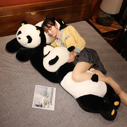 60–120cm Giant Panda Plush Toy — Soft Stuffed Animal Pillow for Kids, Birthday & Christmas Gift