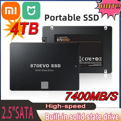 Xiaomi Mijia 4TB SSD – 870 EVO 1TB/2TB 2.5" SATA3 Internal Hard Drive for Laptop & Desktop