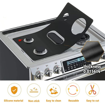 5-Hole Gas Stove Protector Pads – Reusable Non-Stick Anti-Oil Burner Covers for Stovetop Protection