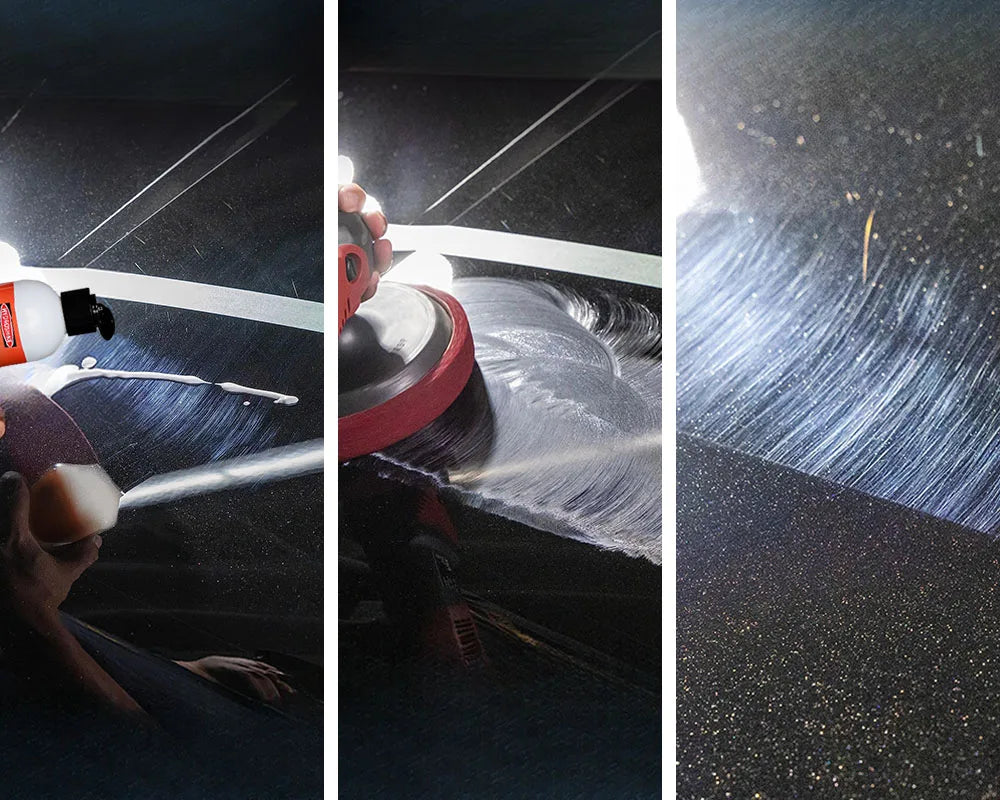 Hydroshine 3-in-1 Ceramic Wax – Remove Swirl Marks, Scratches, Rust & Oxidation, Paint Care & Polishing with Carnauba Protection