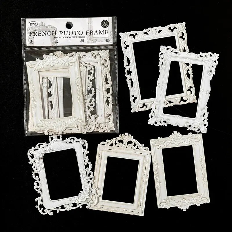 Mr.Paper 10 Sheets Hollow Relief Design Cardstock - European Architectural Modeling, Retro DIY Creative Materials