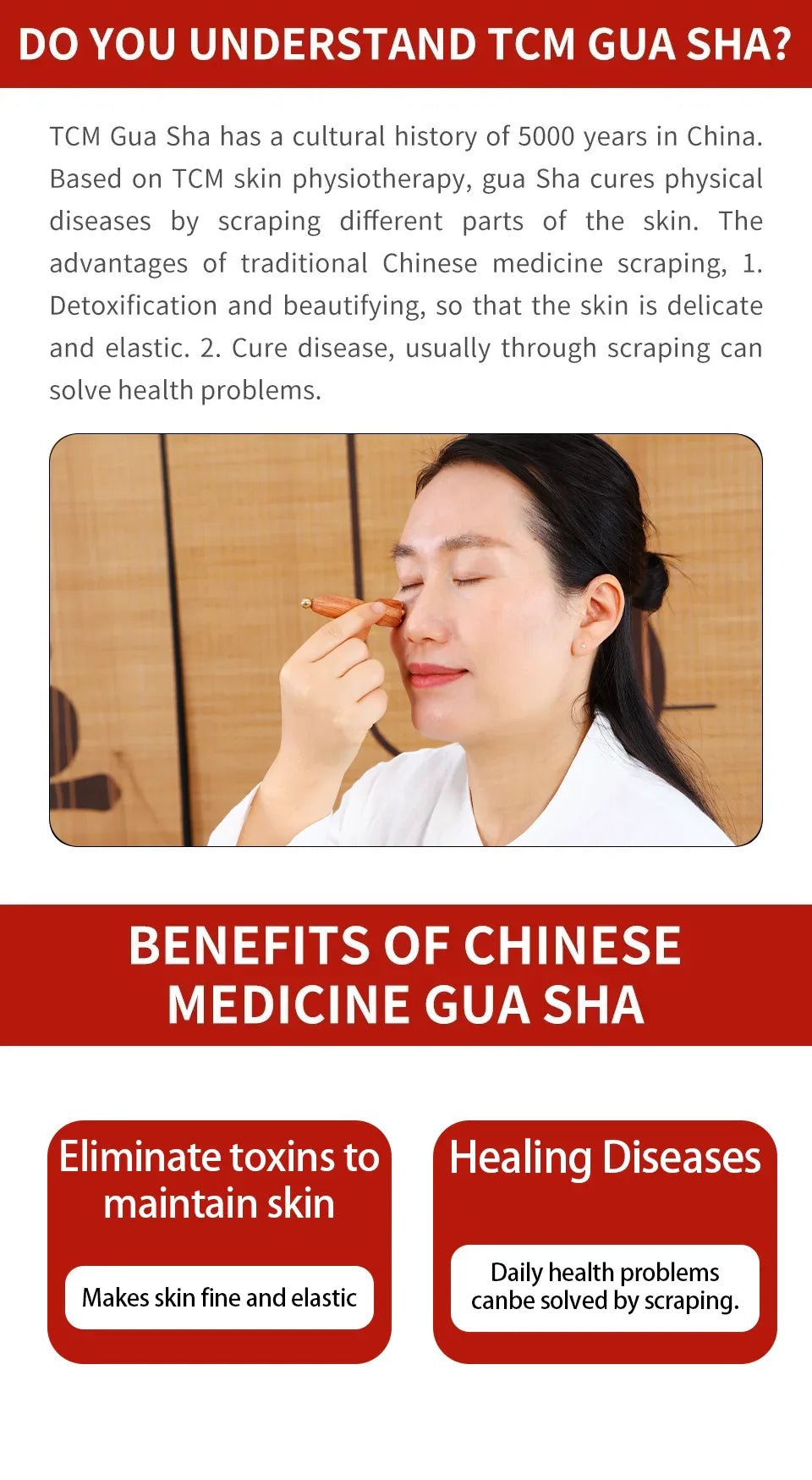 Unlock Radiant Beauty Facial Gua Sha Tool — Professional Brass & Rosewood Eye Relaxation, Spot Treatment & Anti-Aging