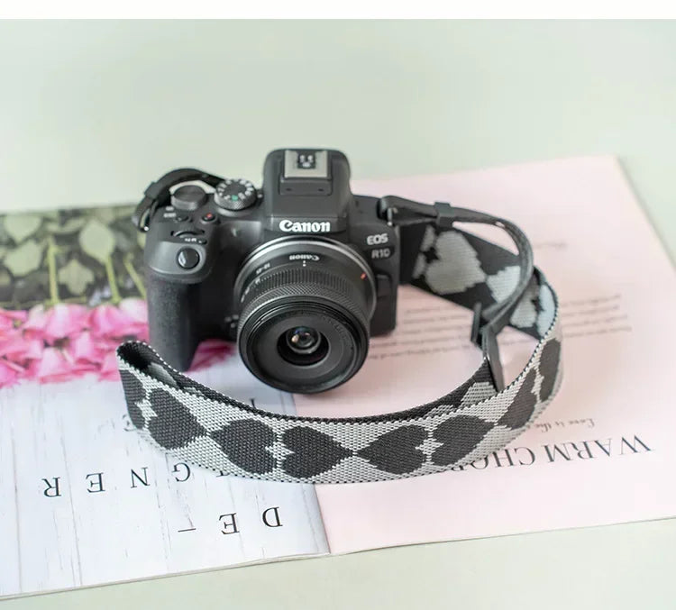 Adjustable Camera Shoulder Strap – Compatible with Canon, Nikon, Sony, Fujifilm & Mirrorless SLR Cameras