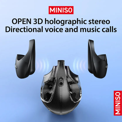 MINISO X15Pro Translator Bluetooth Earphones — Wireless Headset for Travel & Office, 5.4 AI Translation, ASMR App Compatible