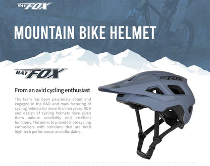 BATFOX Men's Cycling Helmet – MTB Mountain Bike Racing Helmet, Speedframe Casco para Bicycle
