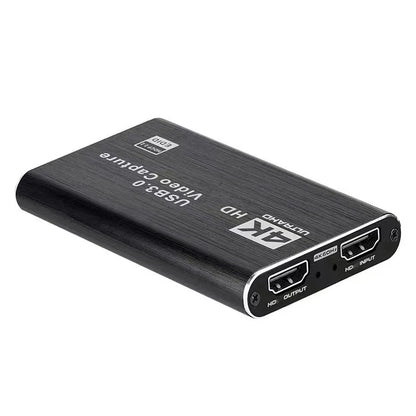 4K USB 3.0 Video Capture Card - HDMI-Compatible 1080P 60Hz HD Recorder for PS4, OBS, Game Recording & Live Streaming