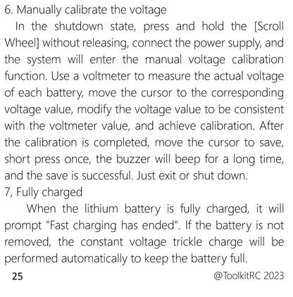 ToolkitRC Q6AC Charger — AC 400W/DC 1000W 4CH with USB A/Type-C, LiPo 1-6S, NiMH 1-16S, PB 1-10S, IPS Display