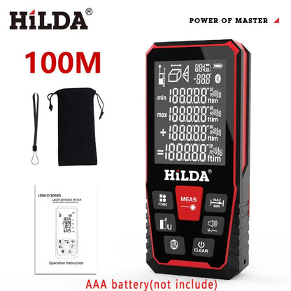 HILDA Laser Distance Rangefinder – 50M/100M/120M Professional Laser Measuring Tool