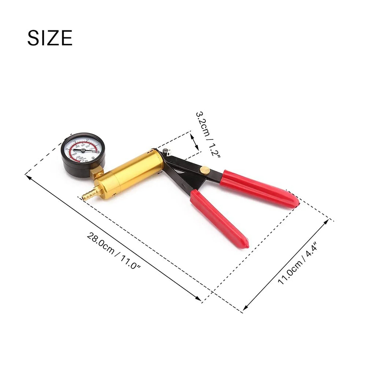 2-in-1 Handheld Vacuum Brake Bleeder Kit with One-Man Brake & Clutch Bleeding System and Protective Case