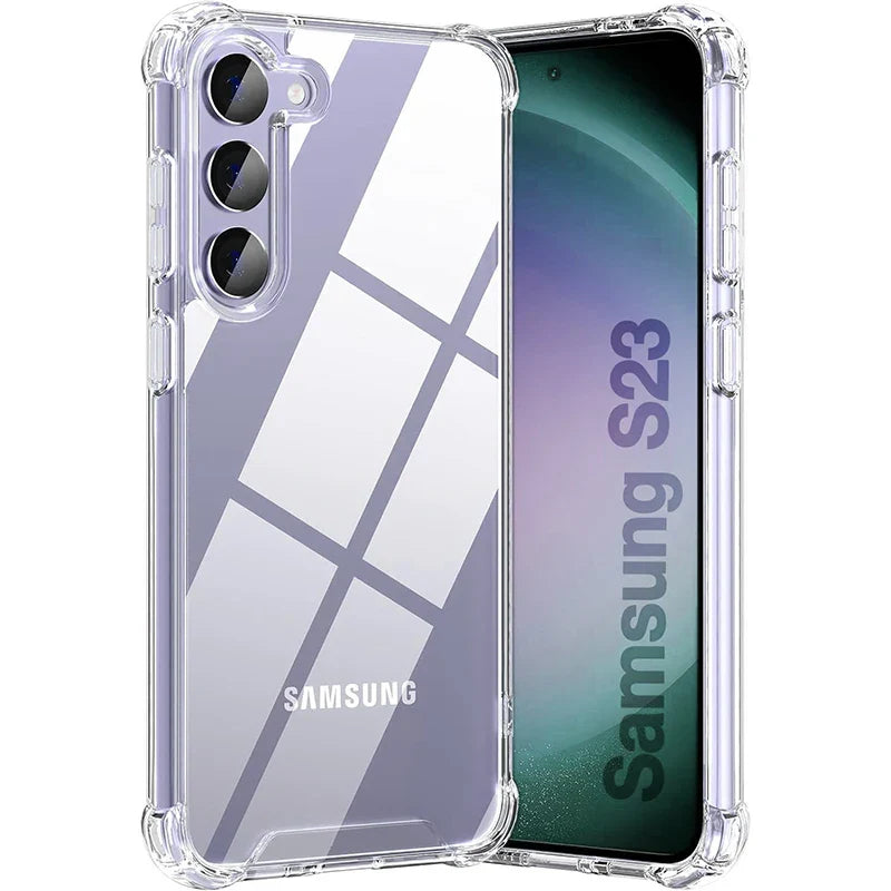 Hybrid Shockproof Clear Hard Case for Samsung Galaxy S25/S24/S23/S22 Plus/S22 Ultra/S21 FE & A56/A36/A54/A34/A53/A33