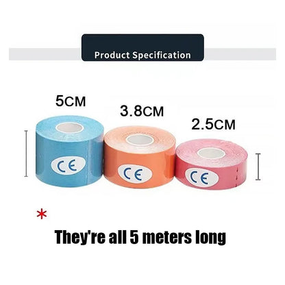 5M Athletic Kinesiology Tape - Elastoplast Sport Recovery Strapping, Waterproof Muscle Pain Relief Bandage for Gym, Tennis