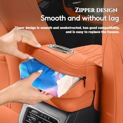 Car Armrest Height Increase Pad with Storage Bag – Leather Center Console Cover for Jaecoo J7, Jetour T2 & Haval H9 (2024–2025)