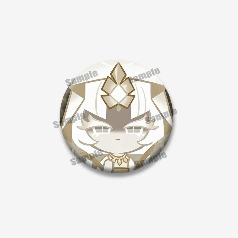 Cookie Run Kingdom Shadow & Milk Button Brooch – Cute Cartoon Enamel Pin for Bags, Clothing & DIY Accessories