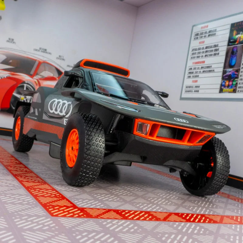 Audi RS Q E-Tron Model Car - 1:24 Alloy Racing Car Collectible with Opening Doors & Gift for Boys
