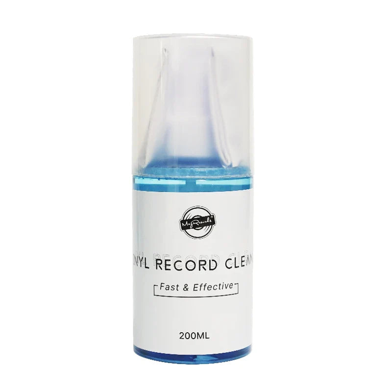 200ml LP/CD Vinyl Record Cleaner – Anti-Static Dust Removal Spray with Flannel Cloth for Professional Cleaning