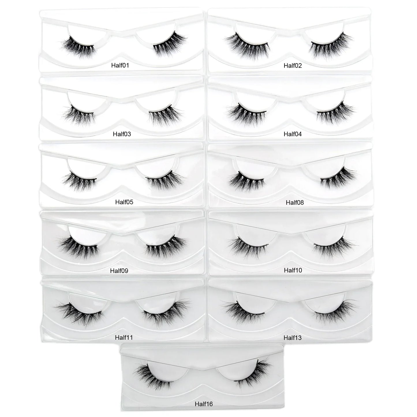 Visofree 3D Mink Eyelashes – 30/40/100 Pairs Handmade Full Strip Lashes with Tray, Cruelty-Free False Lashes for Makeup