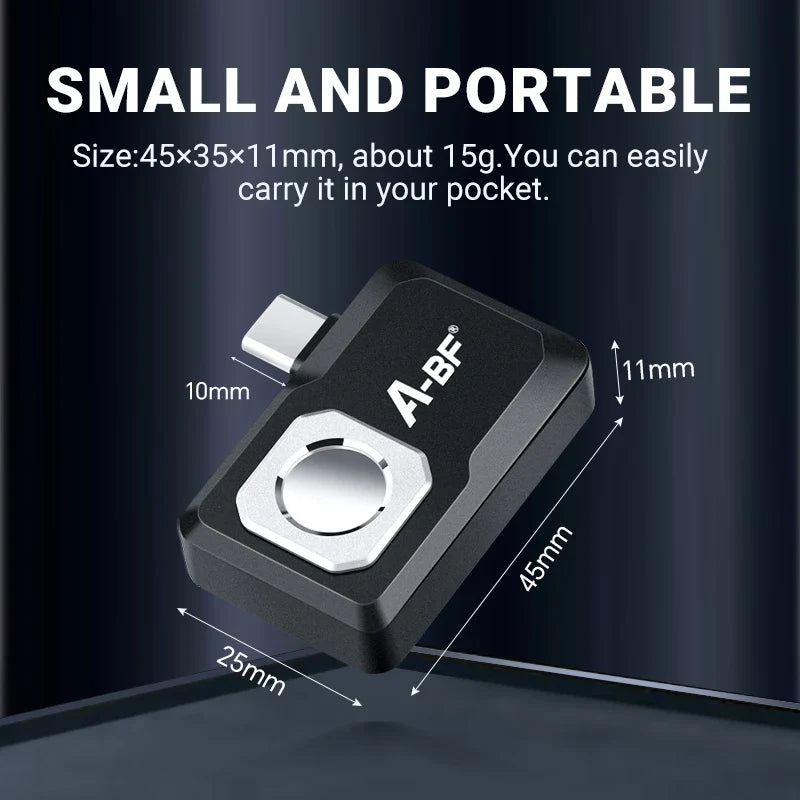 A-BF RX-450 Thermal Imaging Camera - 256×192 Industrial PCB Heat Pipe Detector for USB-C Phones