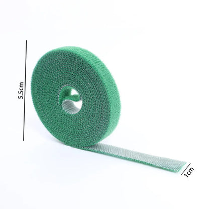 5/1 Rolls Nylon Plant Fastener Tape - Resealable Self-Adhesive Cable Ties for Supporting Grape Vines, Tomatoes, and Garden Plants