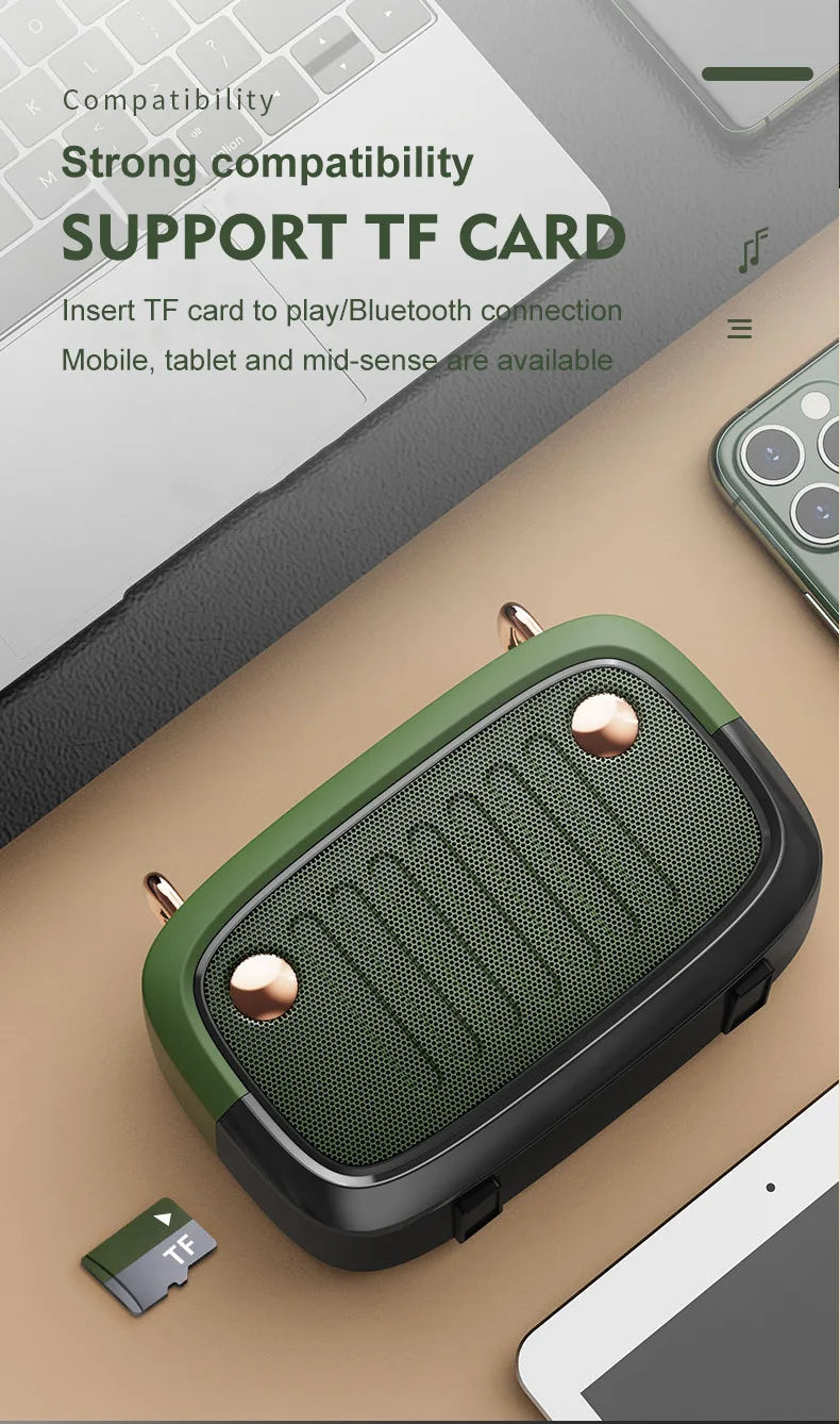 Wireless Portable Bluetooth Speaker — Mini Subwoofer Music Box with Hands-Free Function