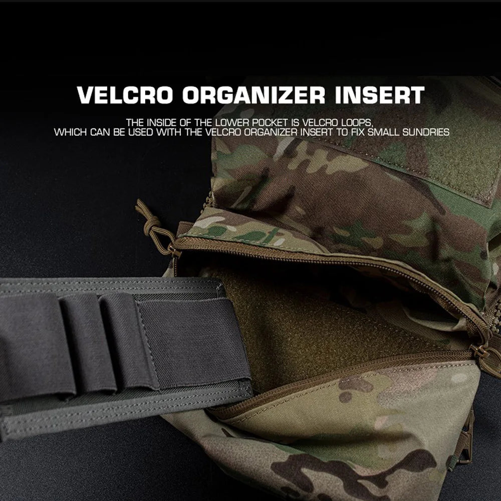 V5 FCPC Tactical Vest Backplate – Military Airsoft Hunting Plate Carrier with Sub-Package, Double Mag & Sundries Pouch