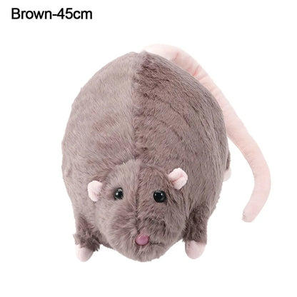 Cute Mouse Plush Doll 35/50cm - Cartoon Flower Branch Rat Stuffed Animal Birthday Gift