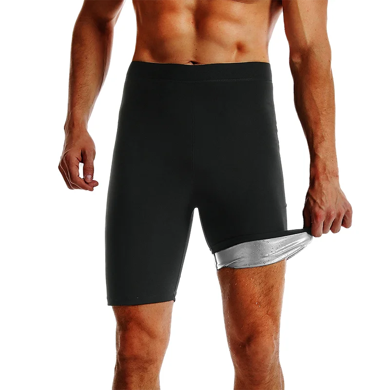 Men’s Sauna Sweat Shorts – Slimming Fat Burning Workout Fitness Waist Trainer Belly Trimmer Abdomen Reducer Activewear