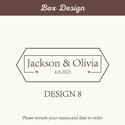 Personalized Walnut Wooden Ring Box - Custom Engraved Engagement & Wedding Ring Holder Gift for Couples, Brides & Grooms