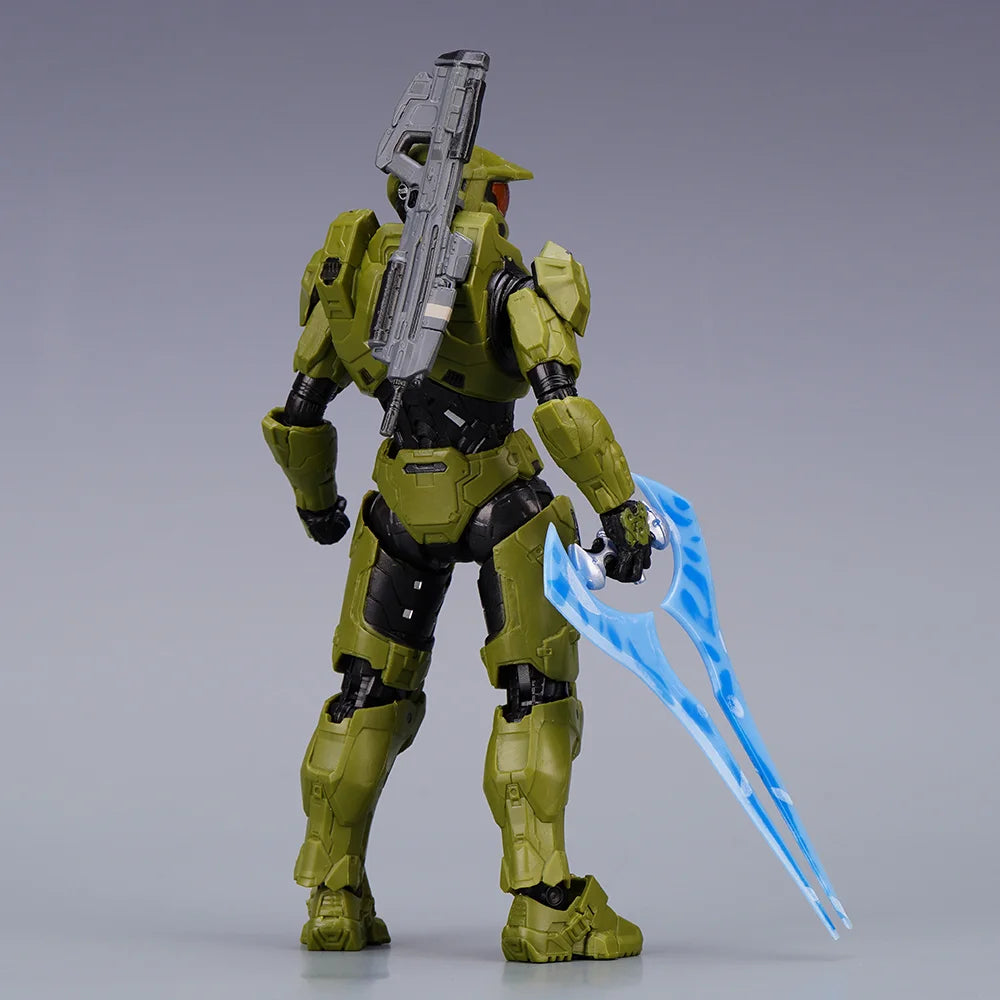 Halo Master Chief Action Figure – 1/12 PVC John-117 Collectible Toy with Full Body Articulation