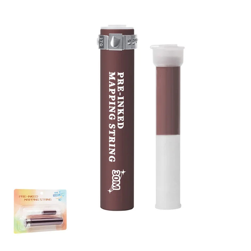 30m Pre-Inked Microblading Mapping String – White Eyebrow Marker Thread for Permanent Makeup & Tattoo Dyeing