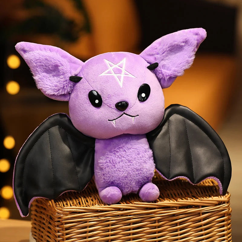 Cute Dark Series Bat Plush Doll – Halloween Party Decor, Festival Ornament & Household Gift