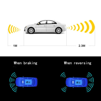 8-Channel Car Parking Sensor – Parktronic Reverse Backup Radar, Rear Auto Detector with Buzzer Assistance Kit