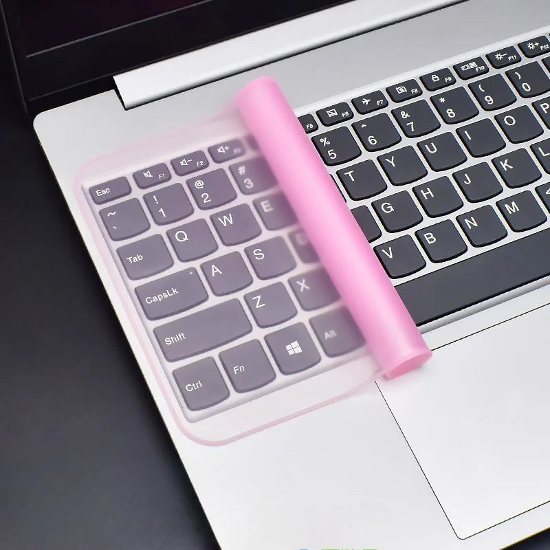 Universal Silicone Laptop Keyboard Cover Protector – 12–17 Inch Dustproof Keyboard Skin for Notebook Computers
