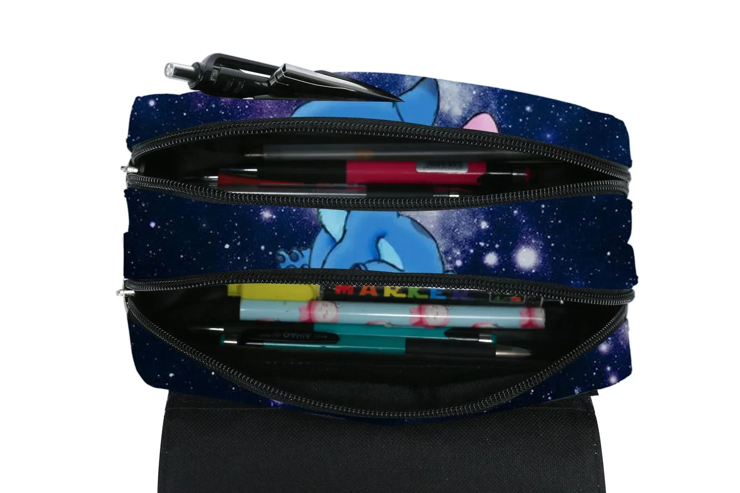 Stitch Fully Printed Flap Pencil Case – Kawaii Anime Stationery Box for School Girls