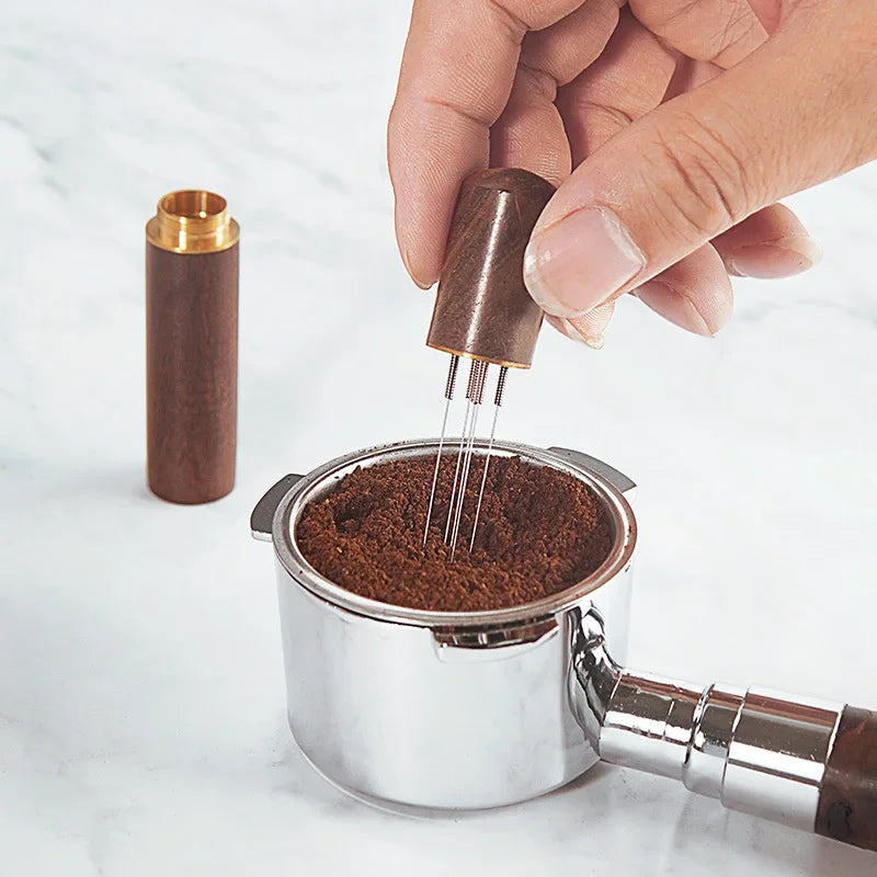 Stainless Steel Needle Distributor Coffee Tamper – Espresso Mixer, Leveler & WDT Tool for Barista Accessories