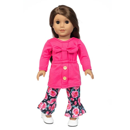 18-Inch Girl Doll Winter Coat — 43cm Baby Doll Jacket Outfit for Dressing