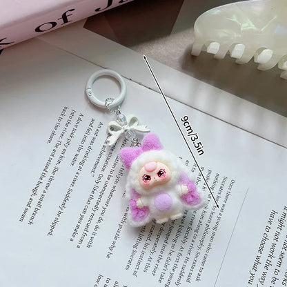 Kawaii Plush Keychain – Cute Aesthetic Bag Charm for Women, Wedding & Party Gifts