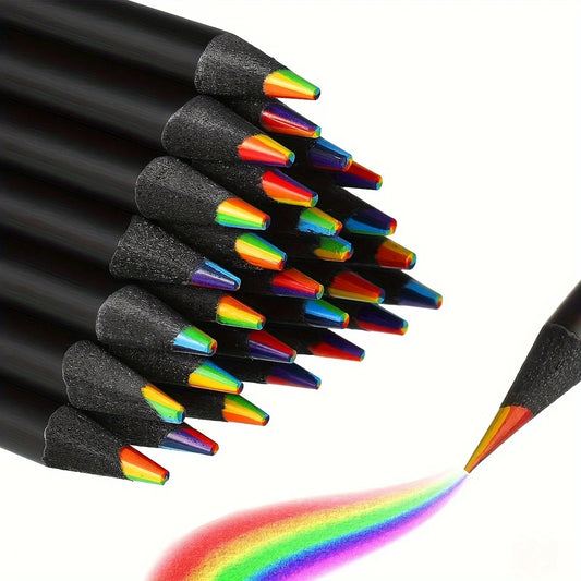 12/24/36/48PCS Rainbow Colored Pencils – 7 Colors, 3.3mm Tips for Art, Drawing & Coloring – Halloween & Thanksgiving Gift Set