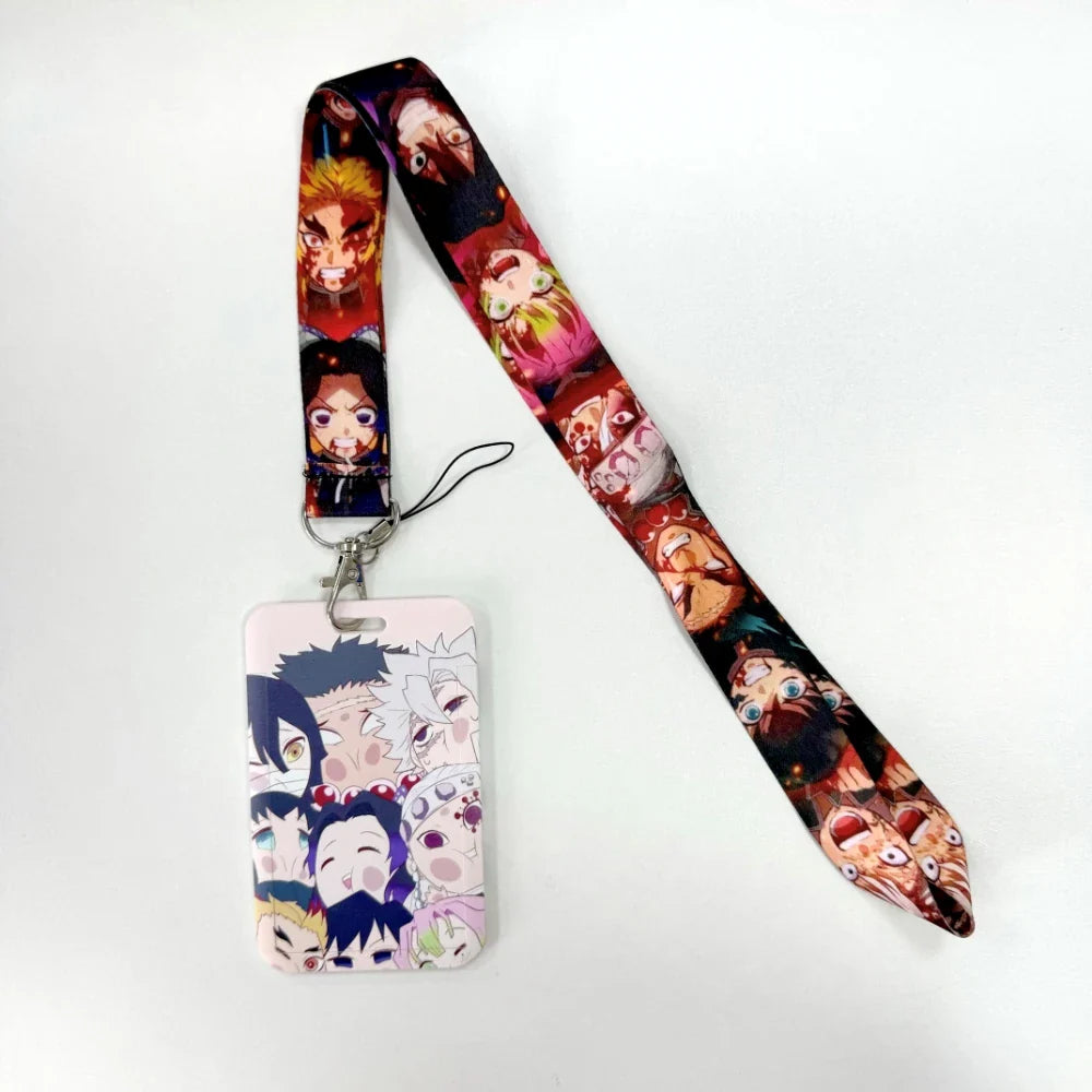 Cartoon Anime Lanyard – Key, Card & Badge Holder Neck Strap, DIY Keychain Hang Rope