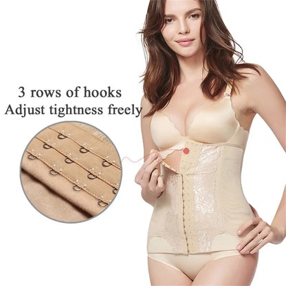 Colombian Mesh Embroidered Waist Trainer Corset Body Shaper for Women – Belly Control Shapewear