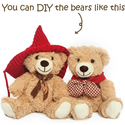 13.5in Teddy Bear Plush Toy - Cute Stuffed Animal Gift for Kids, Girlfriend, Christmas & Birthday