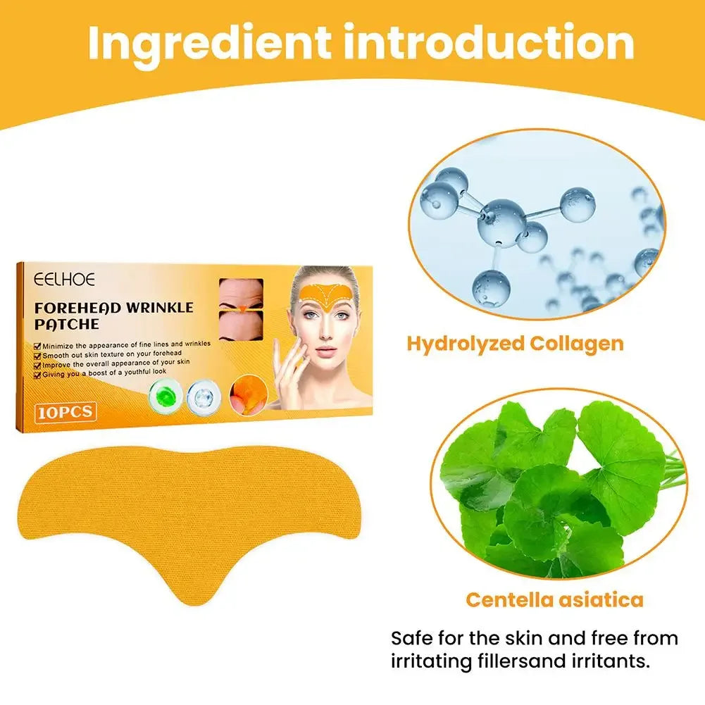 Forehead Wrinkle Patches Anti-Wrinkle Gel Pads – Natural Forehead Line Removal Facial Patches (10–100pcs)