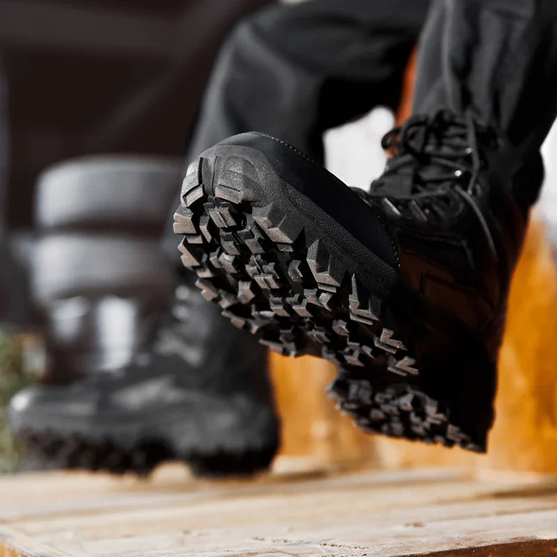 Men's Outdoor Hiking Boots - Desert Tactical Military Boots, Special Forces Anti-Slip & Warm Work Boots
