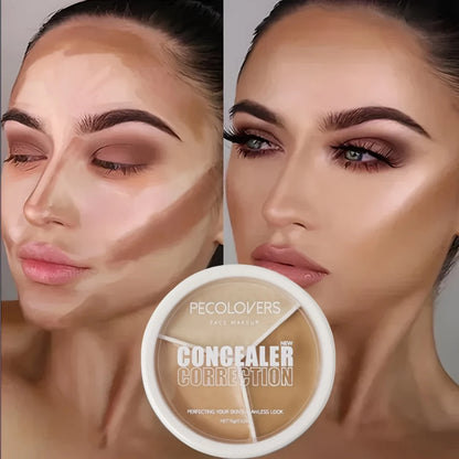 Waterproof Concealer Cream Palette – Long-Lasting Full Coverage for Acne, Dark Circles & Spots, Moisturizing Face Makeup