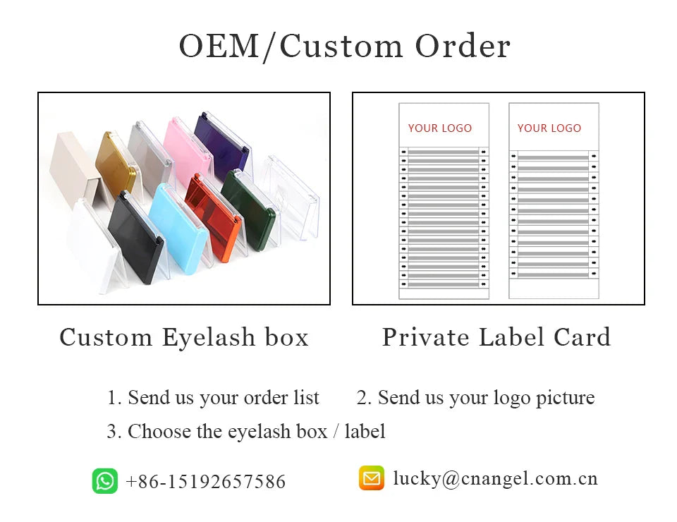 AGUUD 10-Tray Premade Volume Lashes – Super Fans with Needle Stem & Narrow Base for Eyelash Extensions