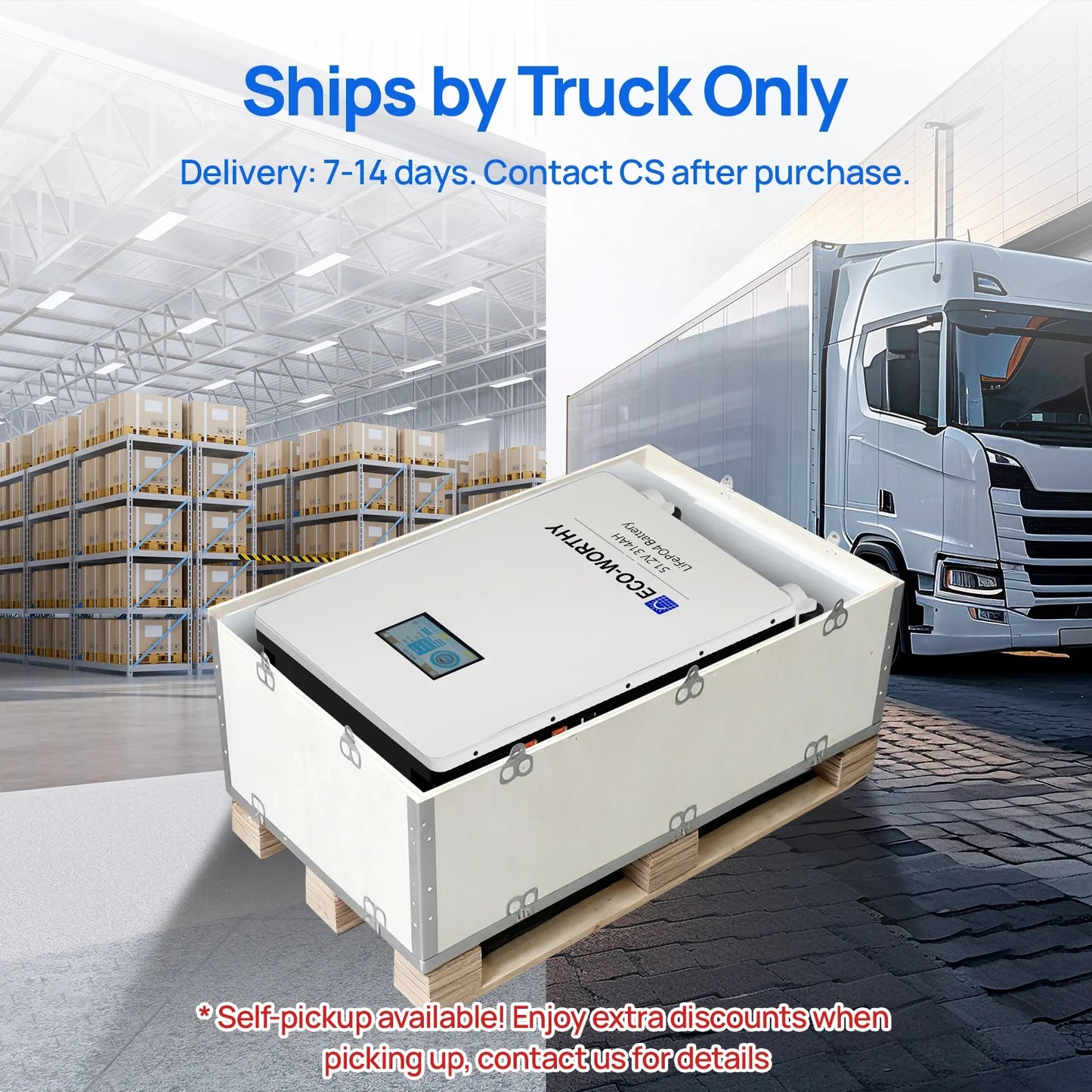 ECO-WORTHY 48V 314Ah LiFePO4 Lithium Battery - 16.1kWh Home Energy Storage System